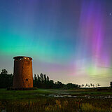 Northern lights at Maiden's Tower